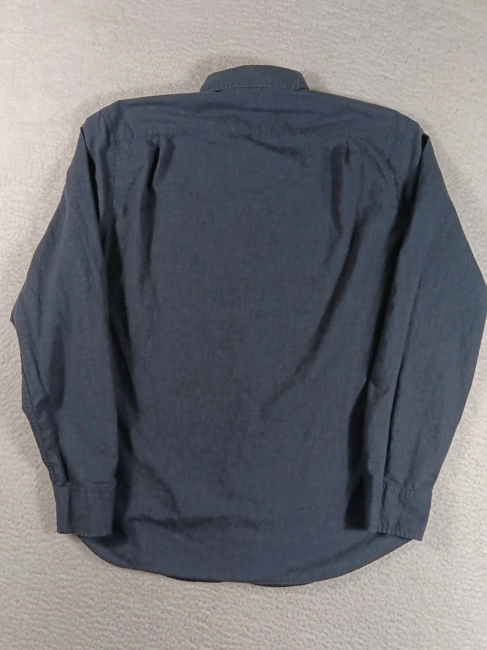 J Crew Shirt Mens Medium Charcoal Chambray Long Sleeve Button Down Preppy